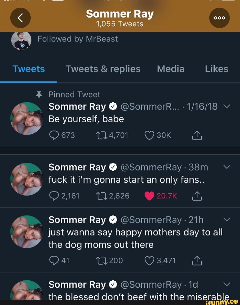 Does sommer ray have a onlyfans