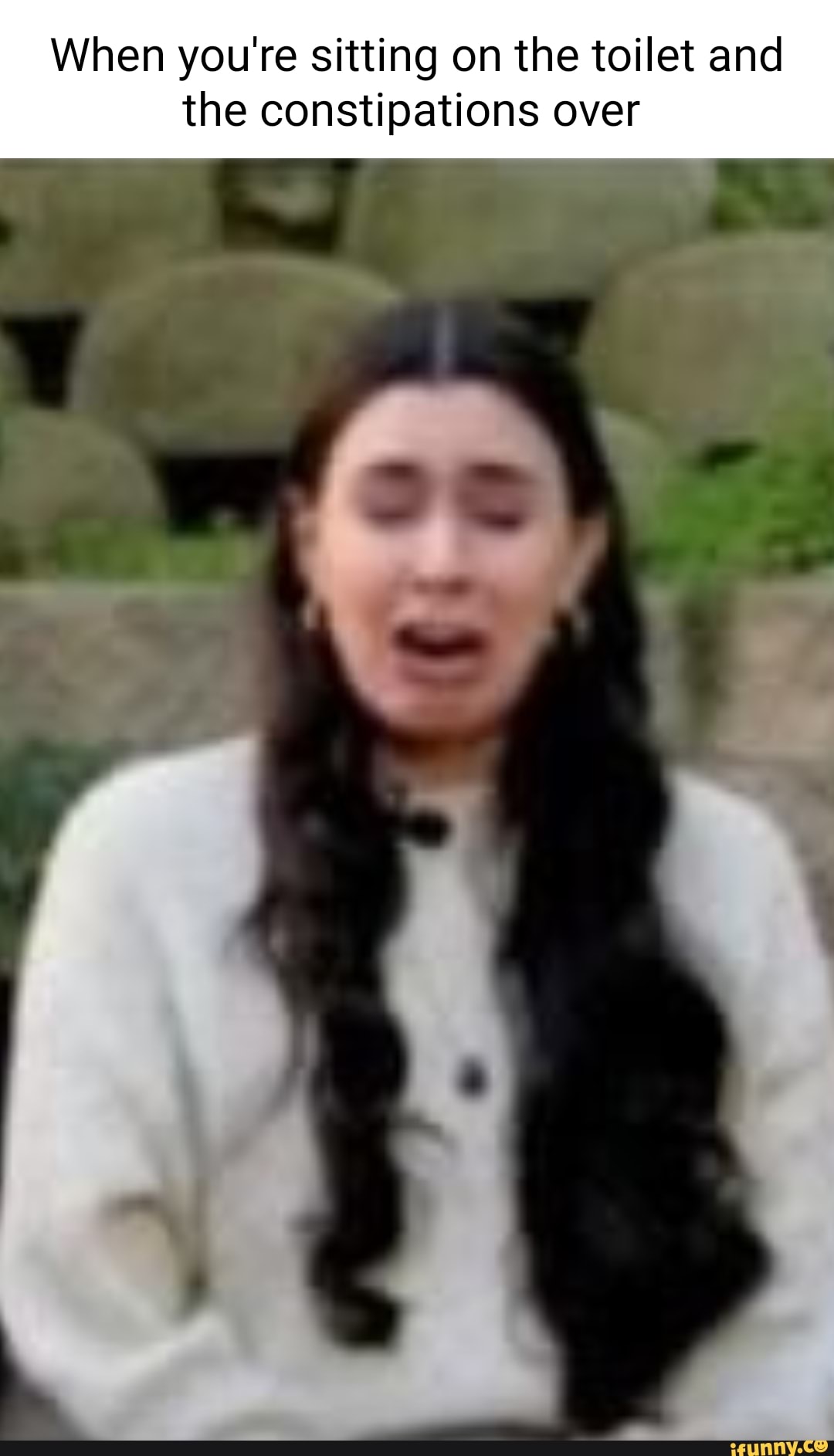 When you're sitting on the toilet and the constipations over iFunny