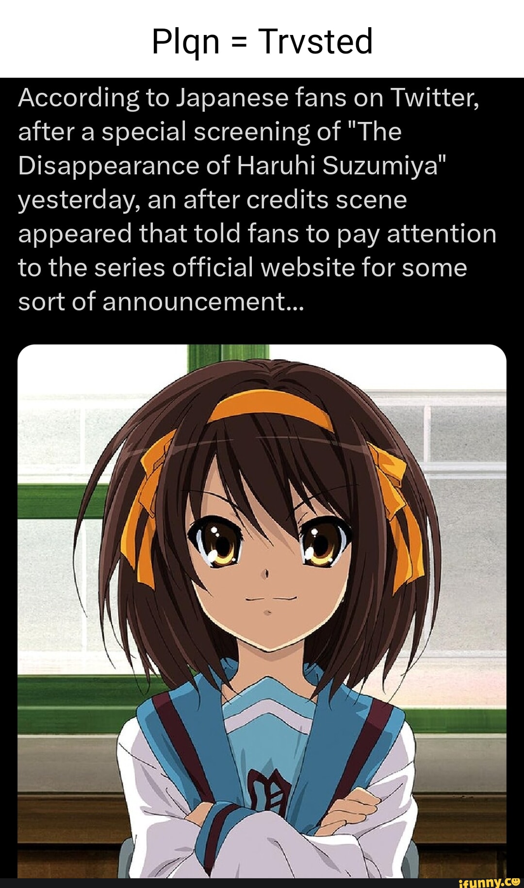 The Disappearance of Haruhi Suzumiya - Wikipedia