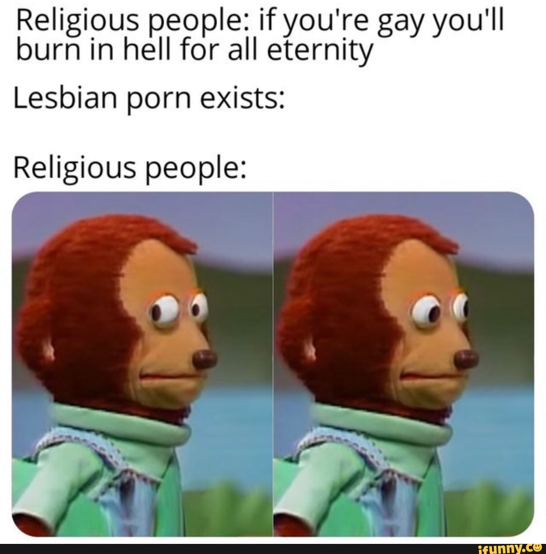 Religious Porn Cartoons - Religious people: if you're gay you'll burn in hell for all ...