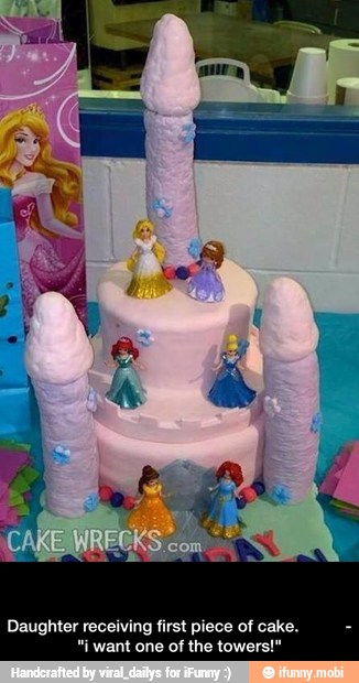 Daughter receiving first piece of cak
'i want one of the tower - Daughter receiving first piece of cake. - "i want one of the towers!"