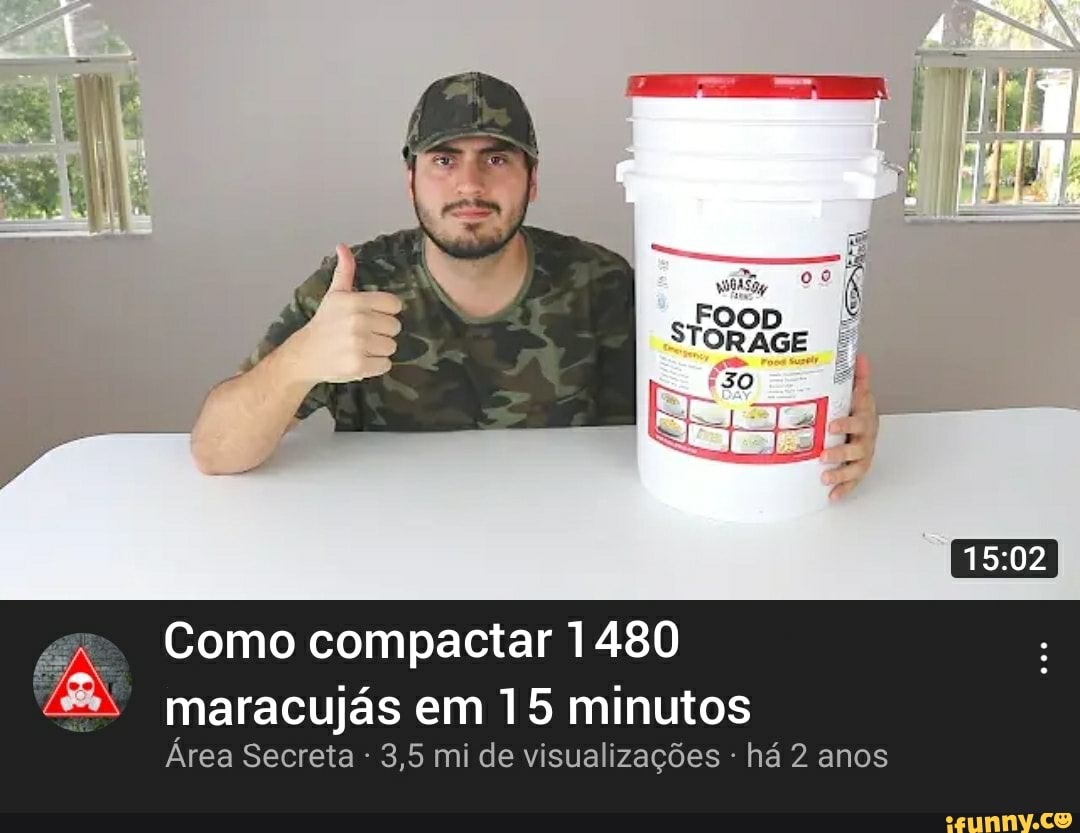 FOOD
30
Como compactar 1480 maracujás em 15 minutos
Área Secreta 3,5 mi de visualizações - há 2 anos