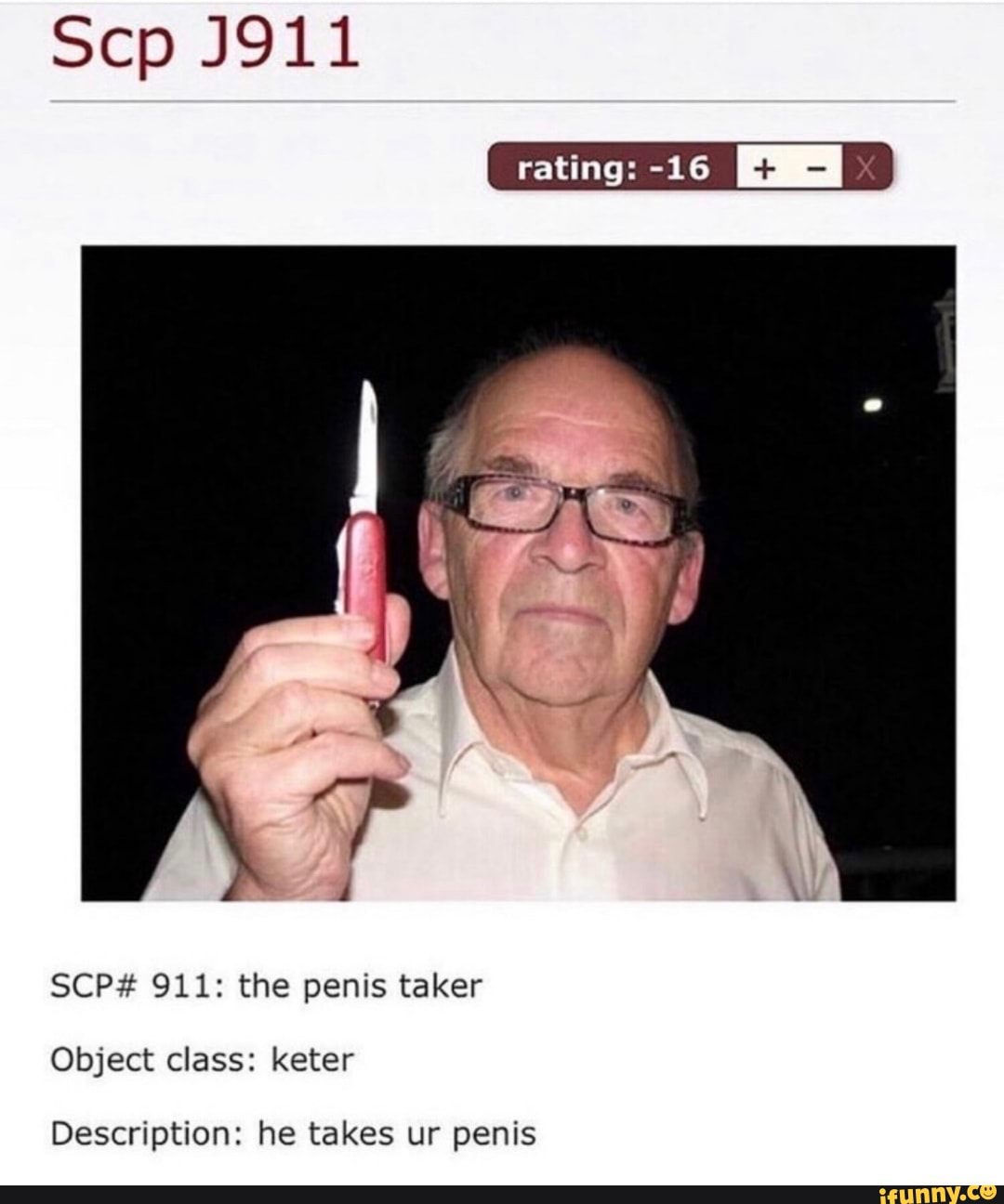 Object class: keter
Description: he takes ur penis