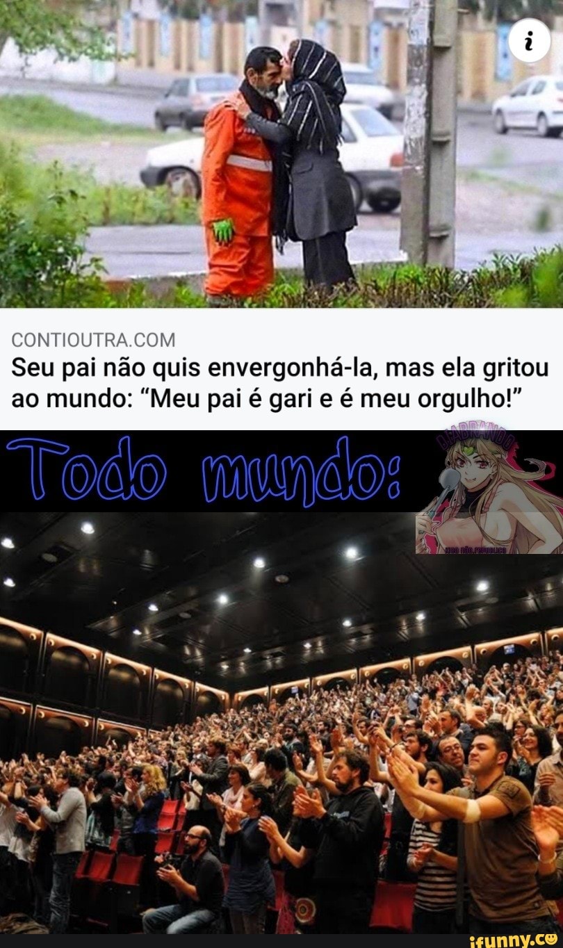 CONTIOUTRA.CON
Todo
Seu pai não quis envergonhá-la, mas ela gritou ao mundo: "Meu pai é gari e é meu orgulho!"