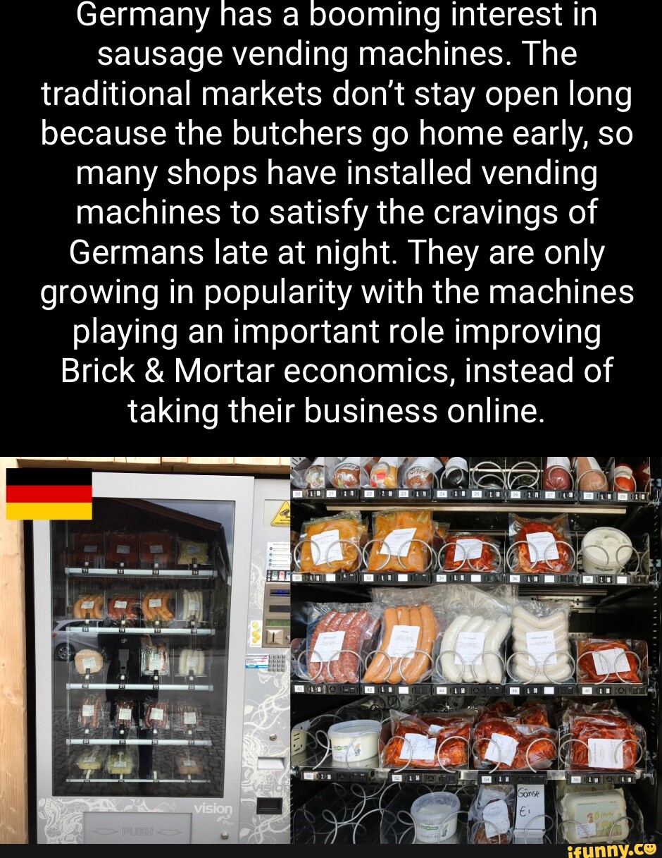 Sausage vending store machine