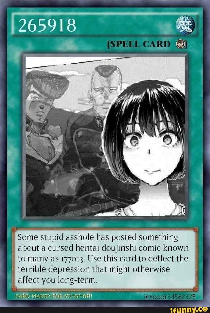 265918 (SPELL CARD "Some stupid asshole has posted something 265918 (SPELL CARD "Some stupid asshole has posted something I about a...