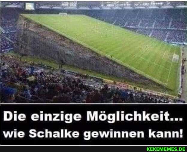 Die einzige Möglichkeit...
wie Schalke gewinnen kann!