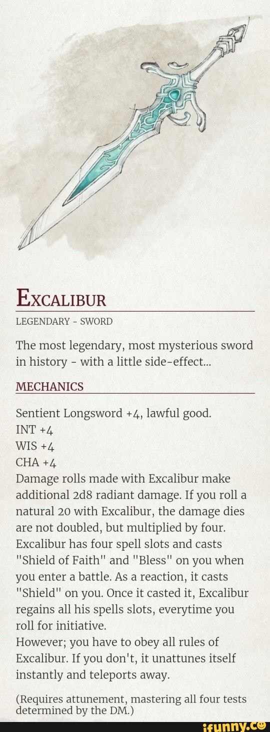 EXCALIBUR LEGENDARY - SWORD The most legendary, most mysterious sword ...