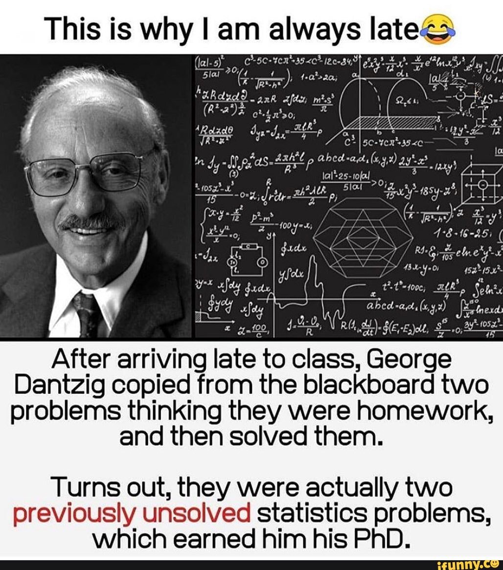 george dantzig homework story
