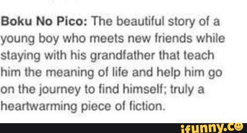 Boku No Pico The Beautiful Story Of A Young Boy Who Meets New Lriands While Staying