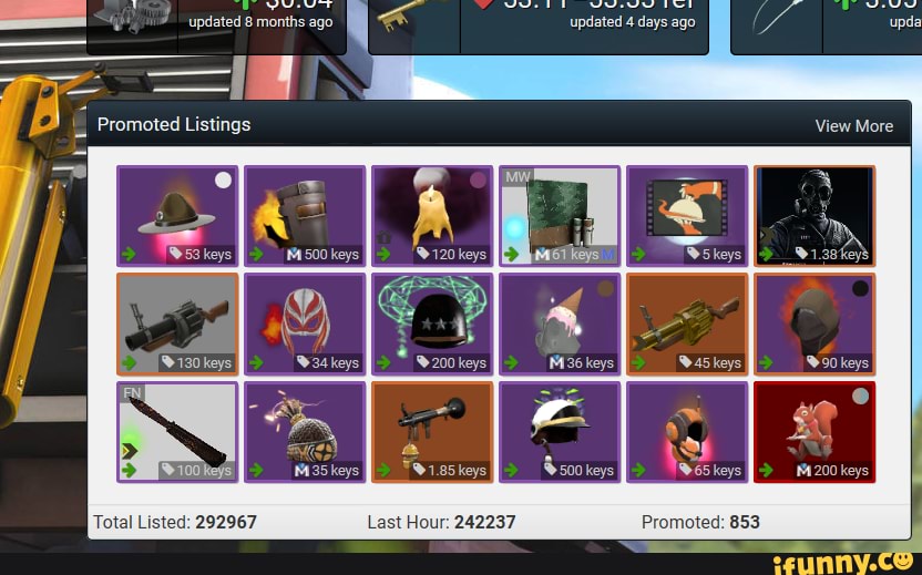 - updated 8 months ago <
Promoted Listings
130 keys
34 keys
updated 4 days ago
View More
1.38 fey
.45 keys 90 keys
.65 keys
Promotec