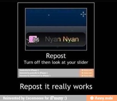 Repost
Turn off then look at your slider
Repost it really works