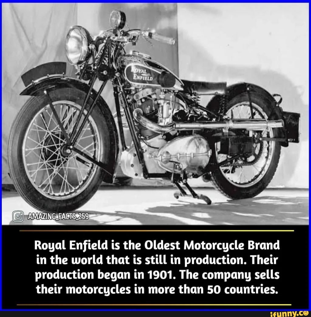 Royal Enfield is the Oldest Motorcycle Brand in the world that is still