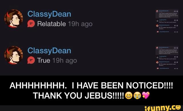 AHHHHHHHH. I HAVE BEEN NOTICED!!!!
THANK YOU JEBUS!!!!!QOU - AHHHHHHHH. I HAVE BEEN NOTICED!!!! THANK YOU JEBUS!!!!!😆😭💖