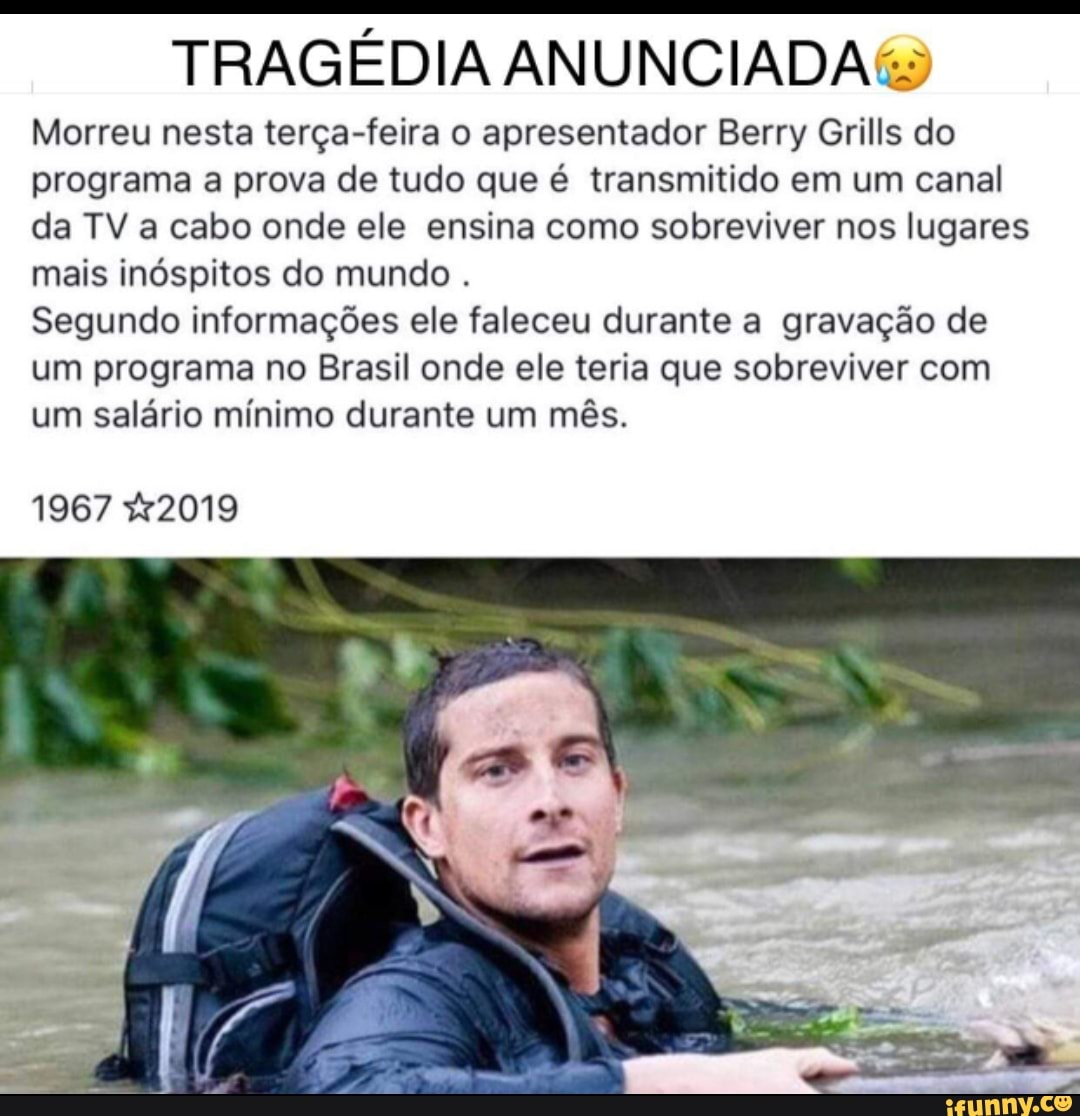 TRAGÉDIA ANUNCIADA