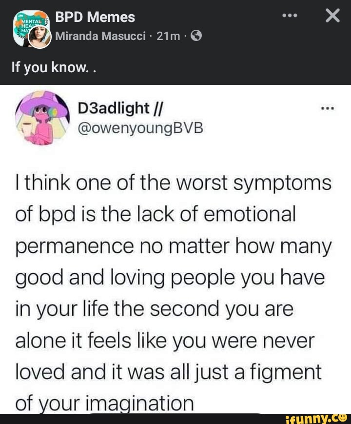 Bpd Memes