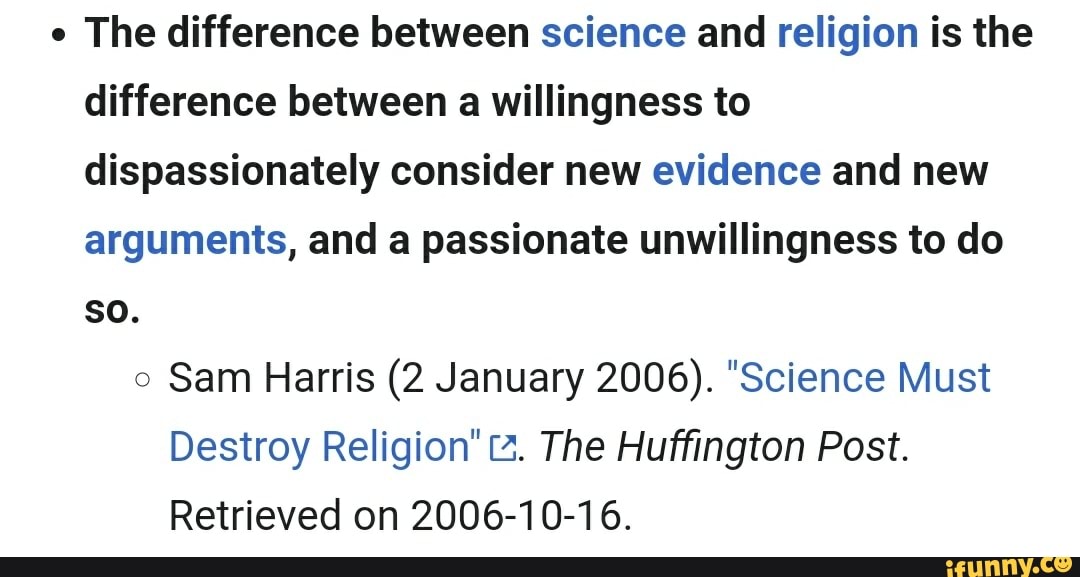 Difference Between Science And Religion