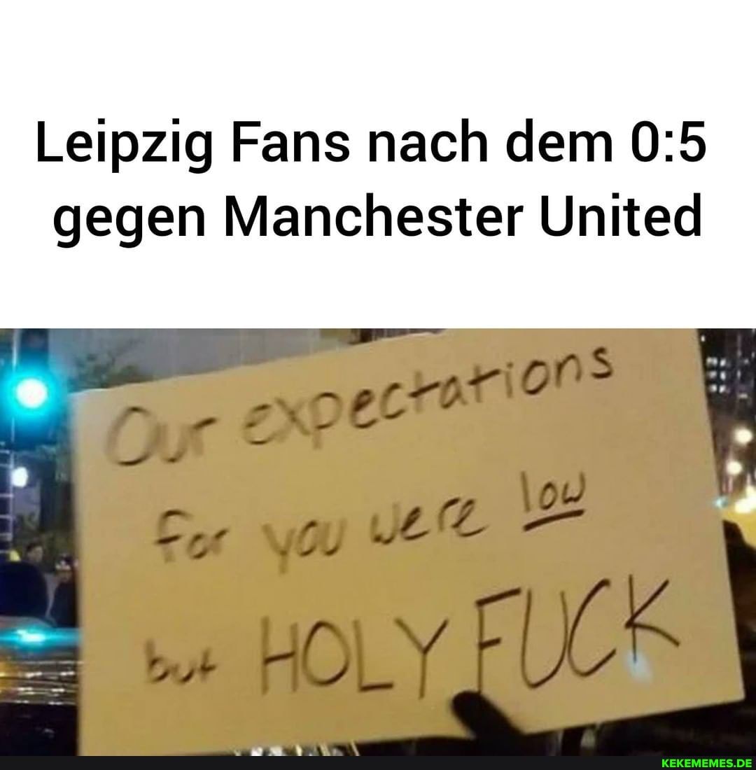 Leipzig Fans nach dem
gegen Manchester United