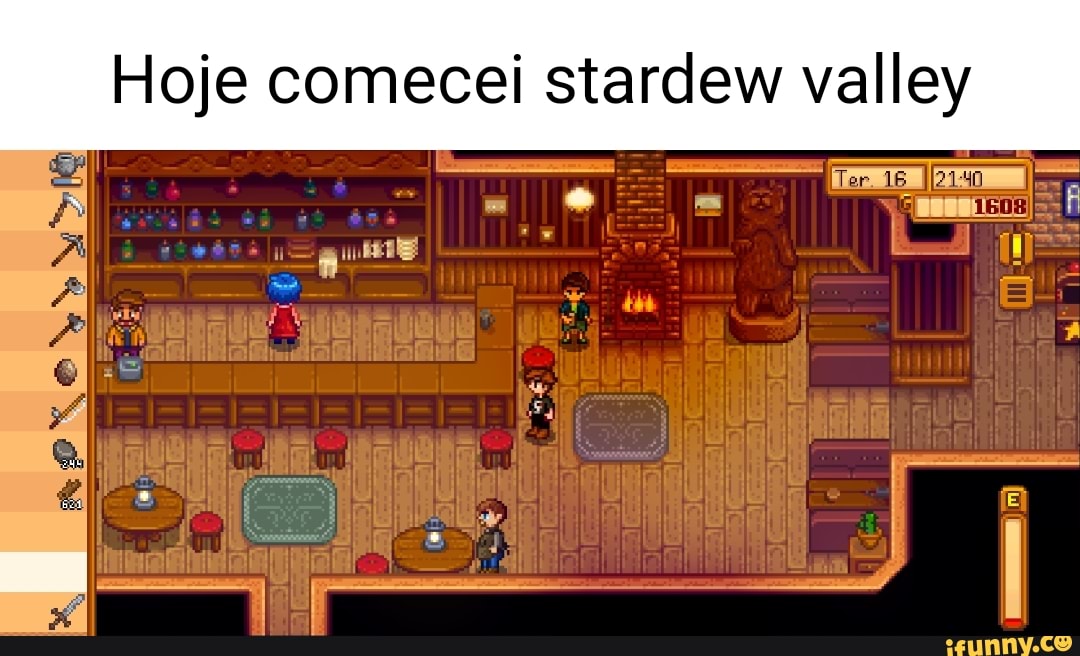 Hoje Comecei Stardew Valley