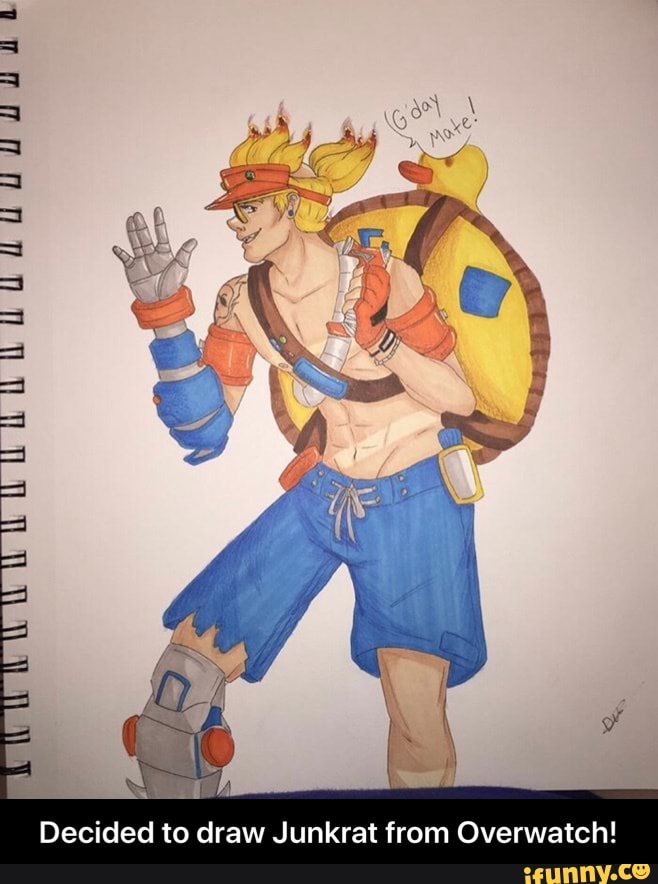 How to Draw Junkrat, Overwatch