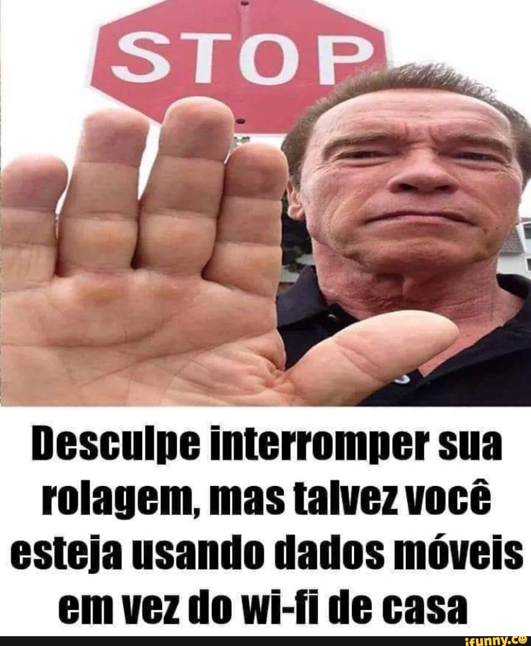 Desculpe interromper sua rolagem, mas talvez você esteja usando dados móveis em vez do wi-fi de casa
