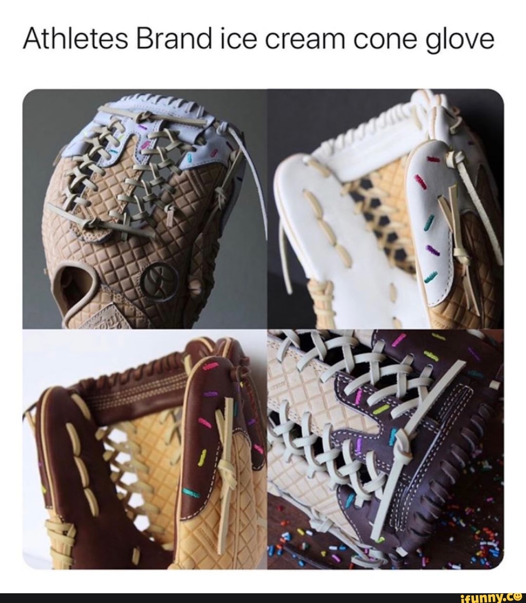 Athletes Brand ice cream cone glove iFunny