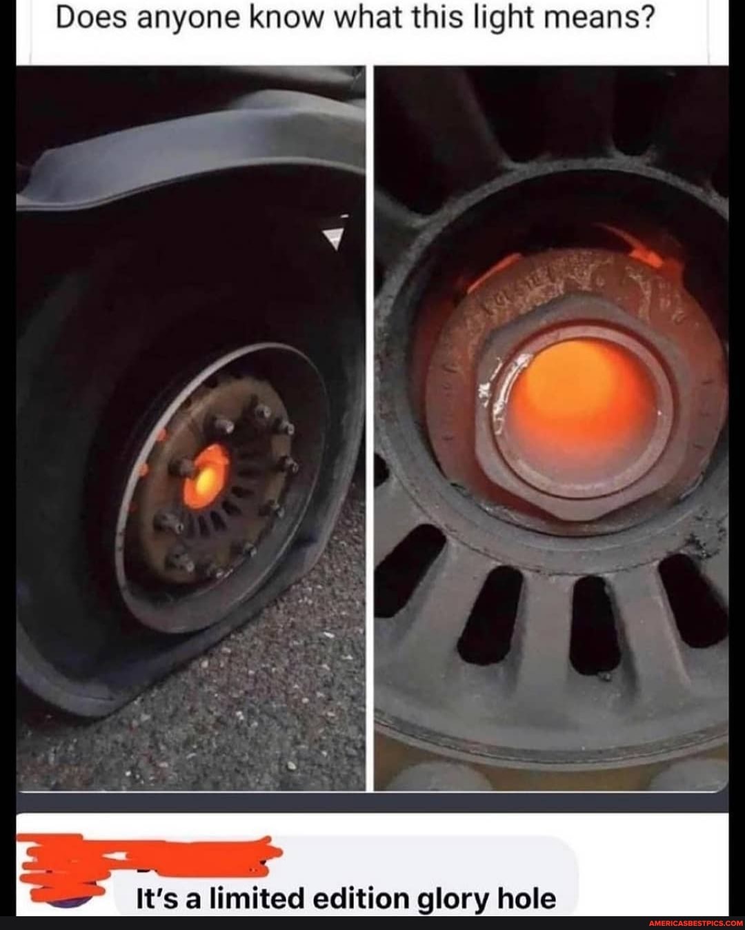 Does anyone know what this light means?
It's a limited edition glory hole