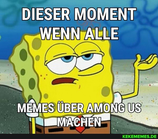 DIESER MOMENT WENN ALLE
MEMES ÜBER A AMONG US