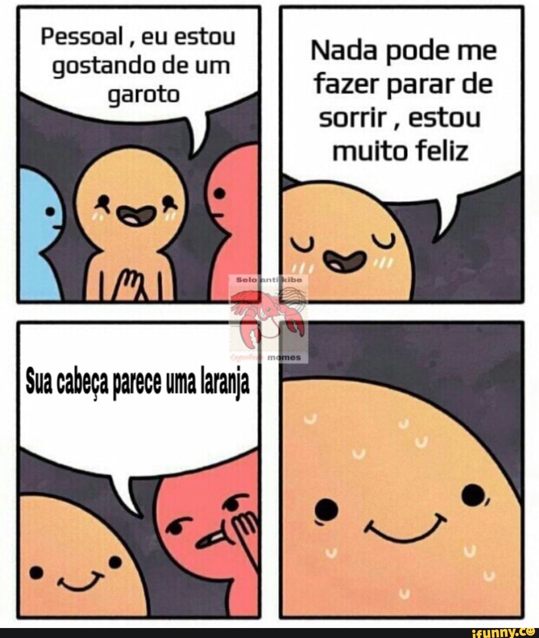 parar
sorrir, estou
muito feliz