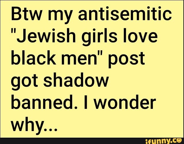 Btw my antisemitic 