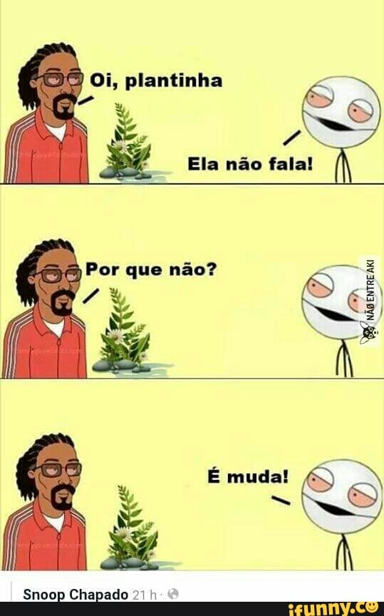 Oi, plantinha IS
Por que não? Seen:
LÁ E