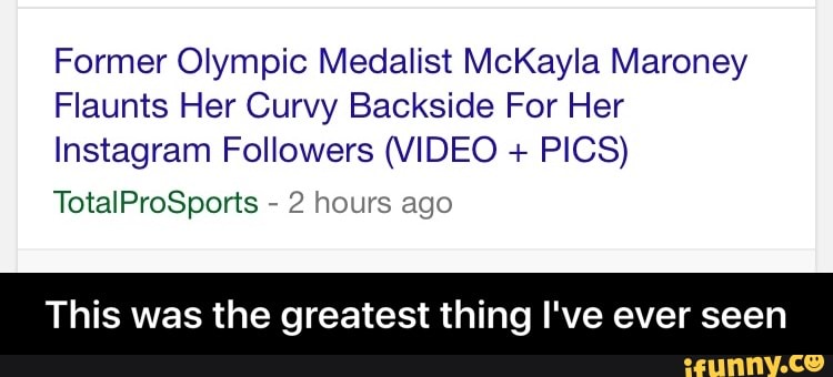 Former Olympic Medalist Mckayla Maroney Flaunts Her Curvy Backside For