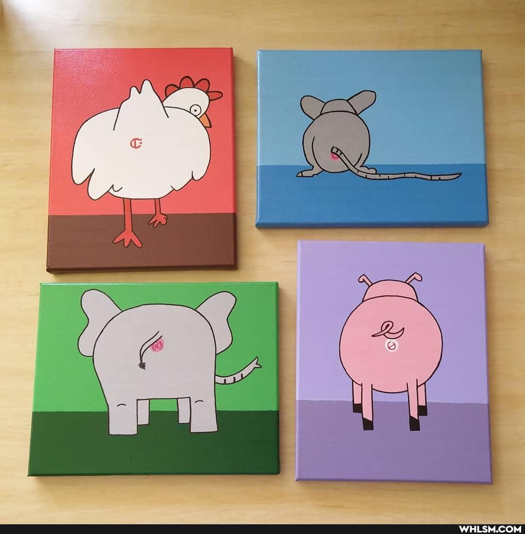 bobs_burgers, aunt_gayle, artcrawl, butts