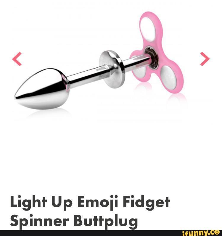 Fidget spinner butt plugs
