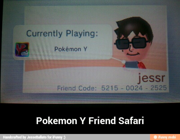 Currently Playing
Pokemon Y Friend Safari - Pokemon Y Friend Safari