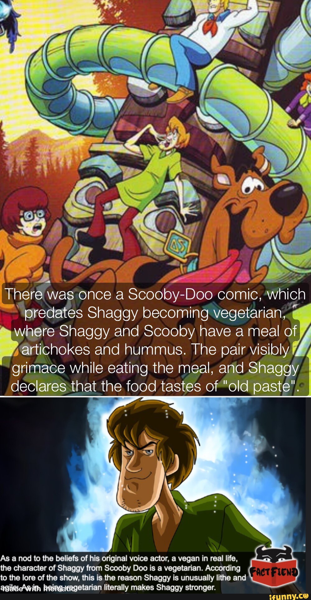shaggy scooby doo eating