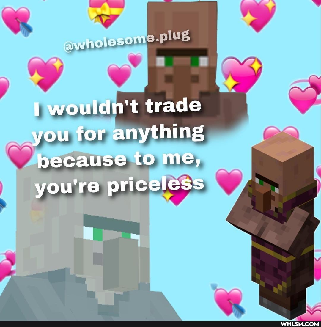 plug
wouldn't trade you for anything because to me, you're priceless C)