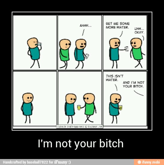 I'm not your bitch - I'm not your bitch