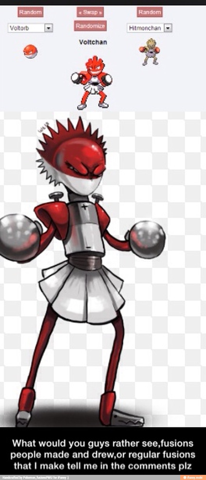[Random
I [Random
E Himonchan [5
4
4 - What would you guys rather see,fusions people made and drew,or regular fusions that I make tell me in the comments plz