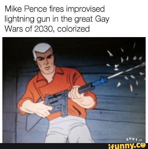 mike pence gay memes lightning