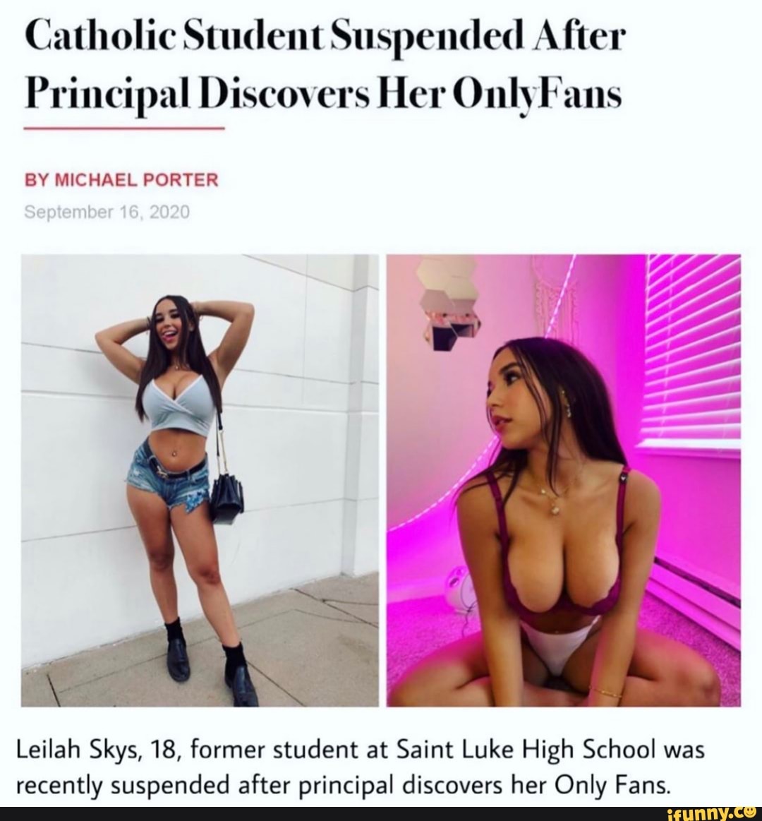 Catholic student suspended after principal discovered her onlyfans