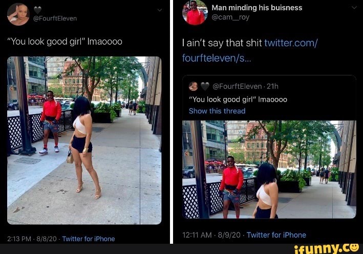 "You look good girl" Imaooco
PM - - Twitter for iPhone
lain't say that shit twitter.com/
"You look good girl" Imaoooo
Show this thread
AM Twitter for iPhone
