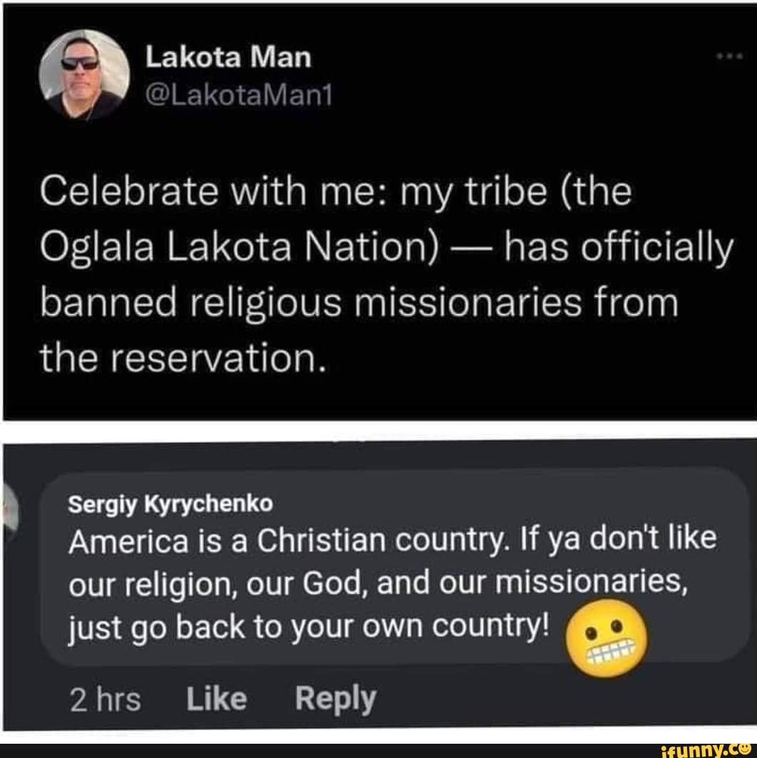 Lakota Man Celebrate with me my tribe (the Oglala Lakota Nation) has
