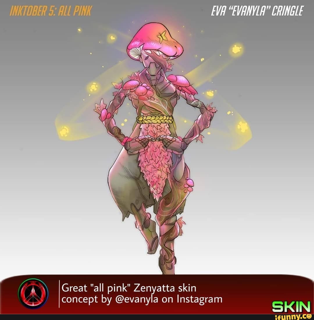 É 1 IGreat "all Pink" Zenyatta Skin ¿Ey Iconcept By @evanyla On ...