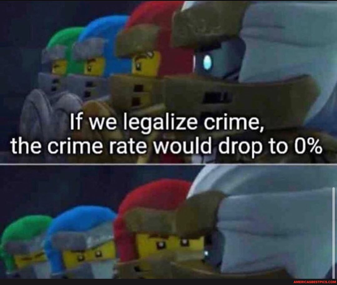 If we legalize crime, the crime rate would drop to 0%