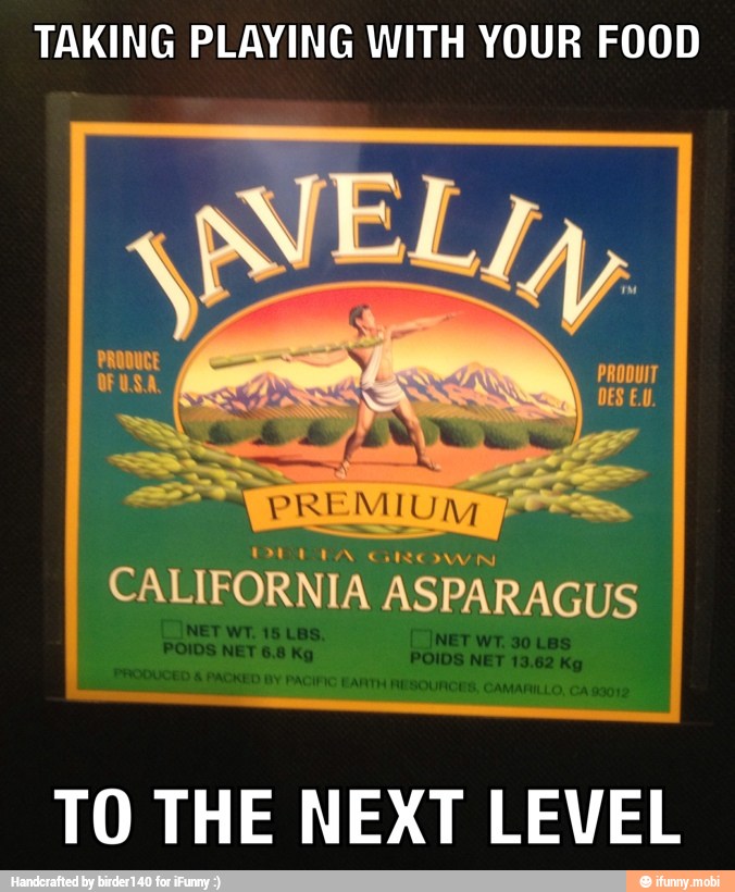 TAKING PLAYING WITH YOUR FOOD
CALIFORNIA ASPARAGUS
TO THE NEXT LEVEL