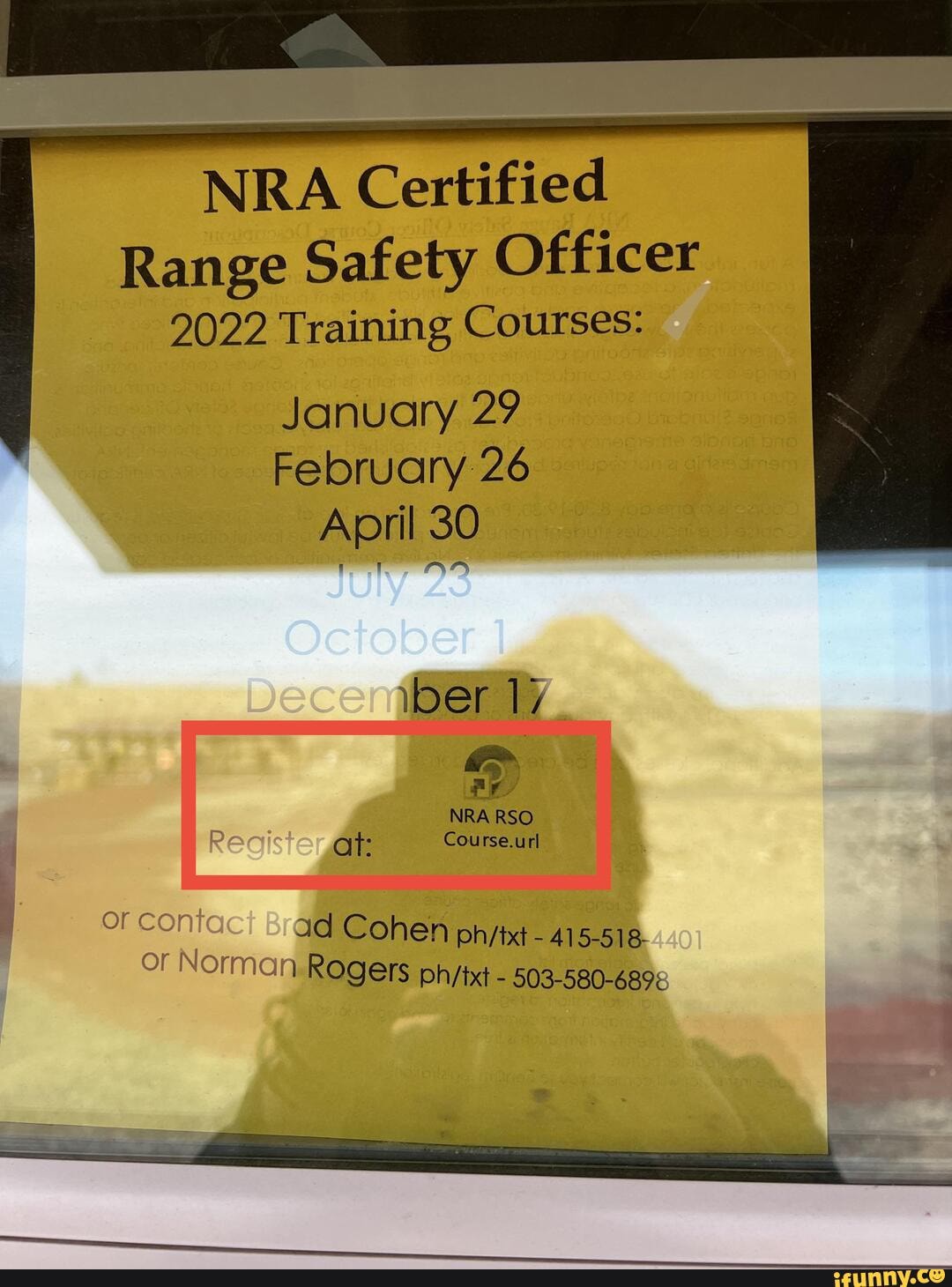 NRA Certified Range Safety Officer 2022 Training Courses January 29