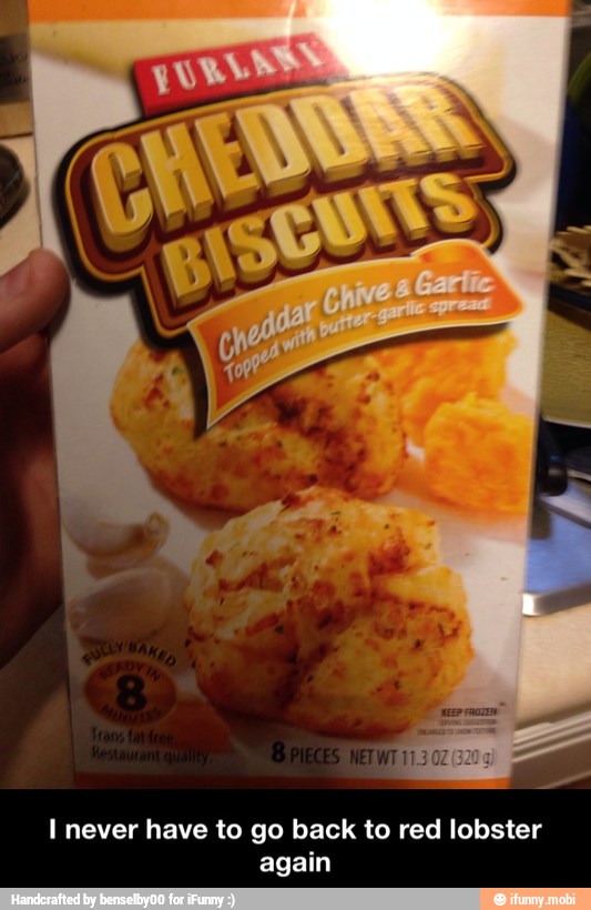 I never have to go back to red lobster
again - I never have to go back to red lobster again