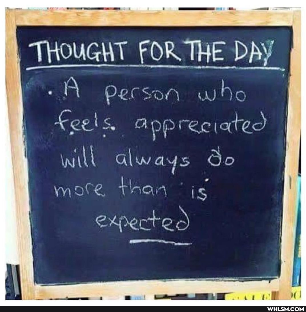 THOUGHT FORTHE DAY
persen who
So
ays I more,
I expected
I I