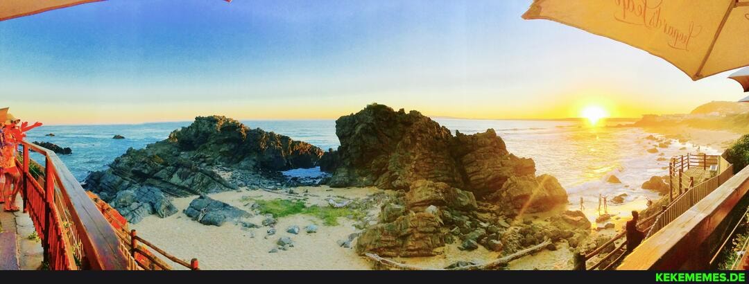 panorama, seaside, keurboomstrand, south, africa, importing, image, makes